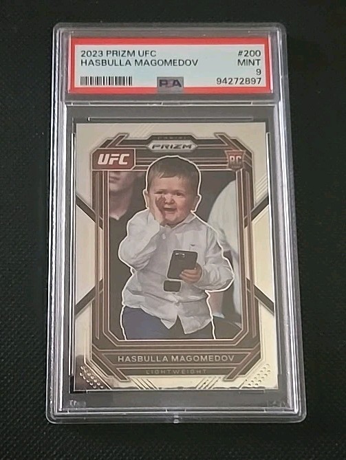 2023 Panini Prizm UFC Hasbulla Magomedov #200 PSA 9 MINT Rookie RC