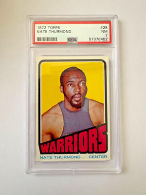 Nate Thurmond 1972 Topps PSA 7 NBA TOP 75 HOF HALL OF FAME WARRIORS LEGEND