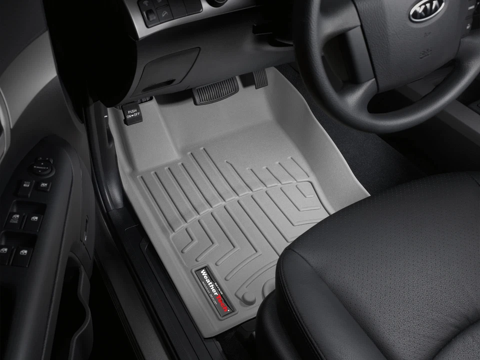 WeatherTech FloorLiner 适用于 2009 - 2010 起亚 Borrego - 第一排,灰色 — 第 2/4 张图片