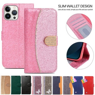 Flip Book Wallet Leder Case Hülle für iPhone 13 Pro Max 12 Mini 11 Pro