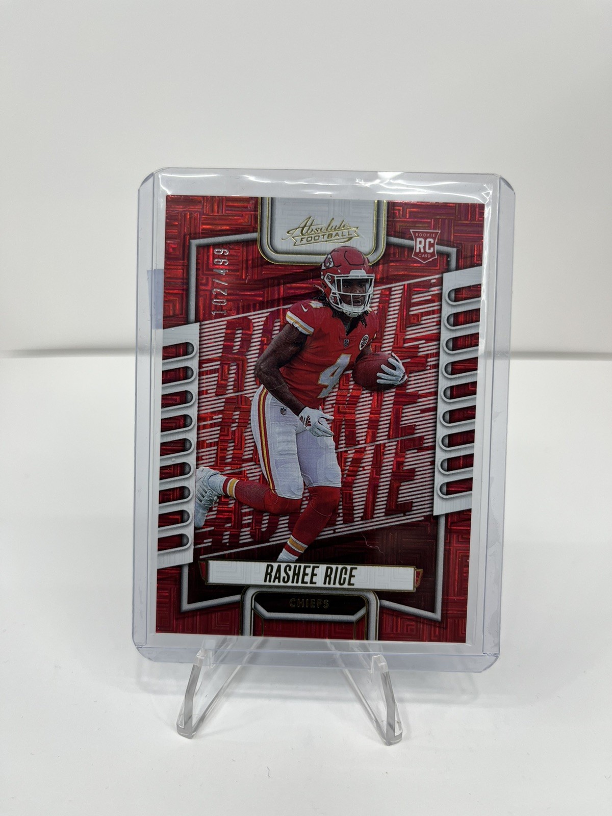 2023 Panini Absolute - Rookies Rashee Rice #120 Red Squares /499 (RC)