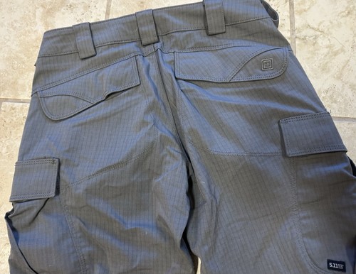 5.11 Tactical Women's Sz 2 Heavy Duty Dark Gray  Cargo Pants Belt Loops Pockets - Picture 7 of 10