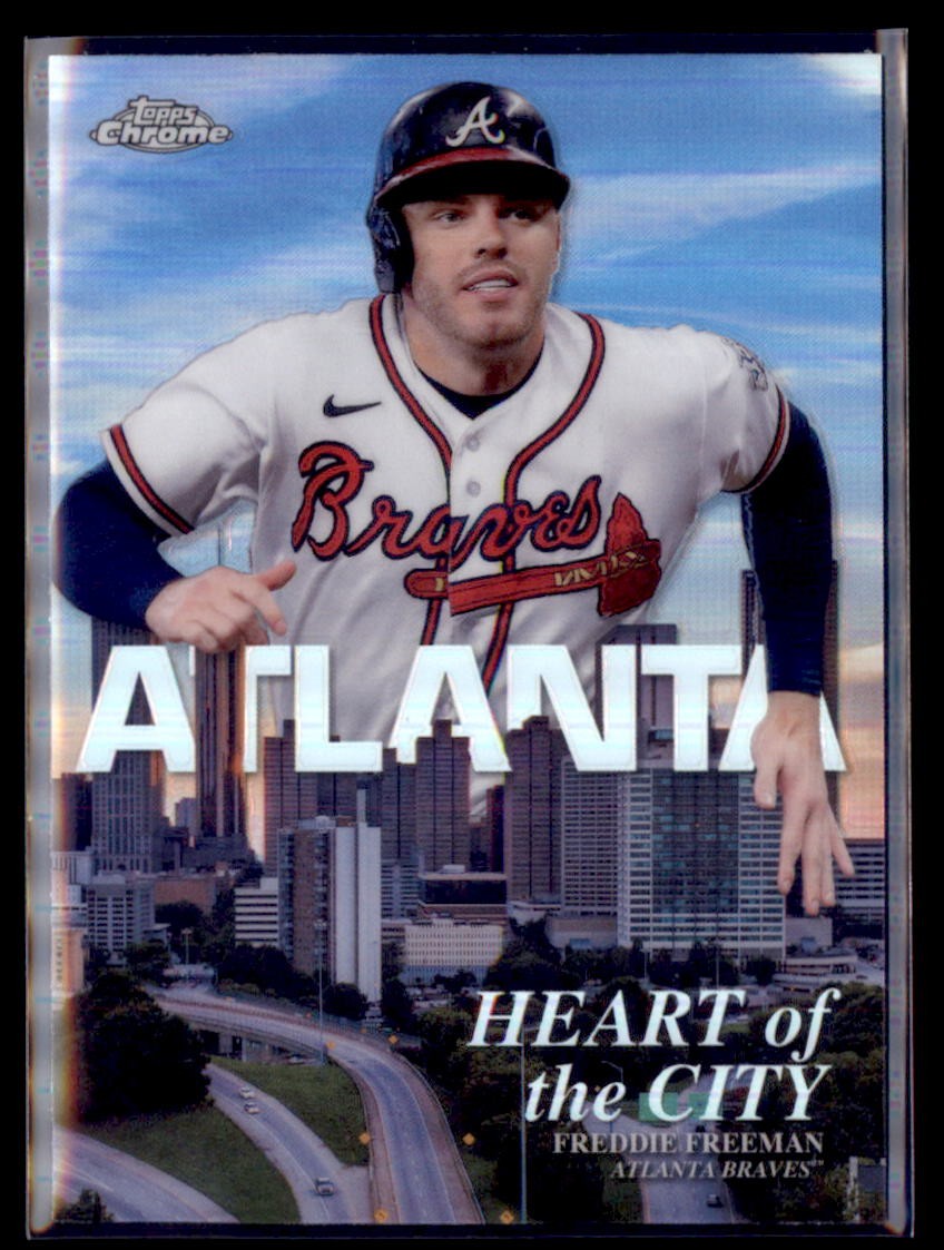 2022 Topps Chrome Heart of the City Freddie Freeman Braves HOC-5