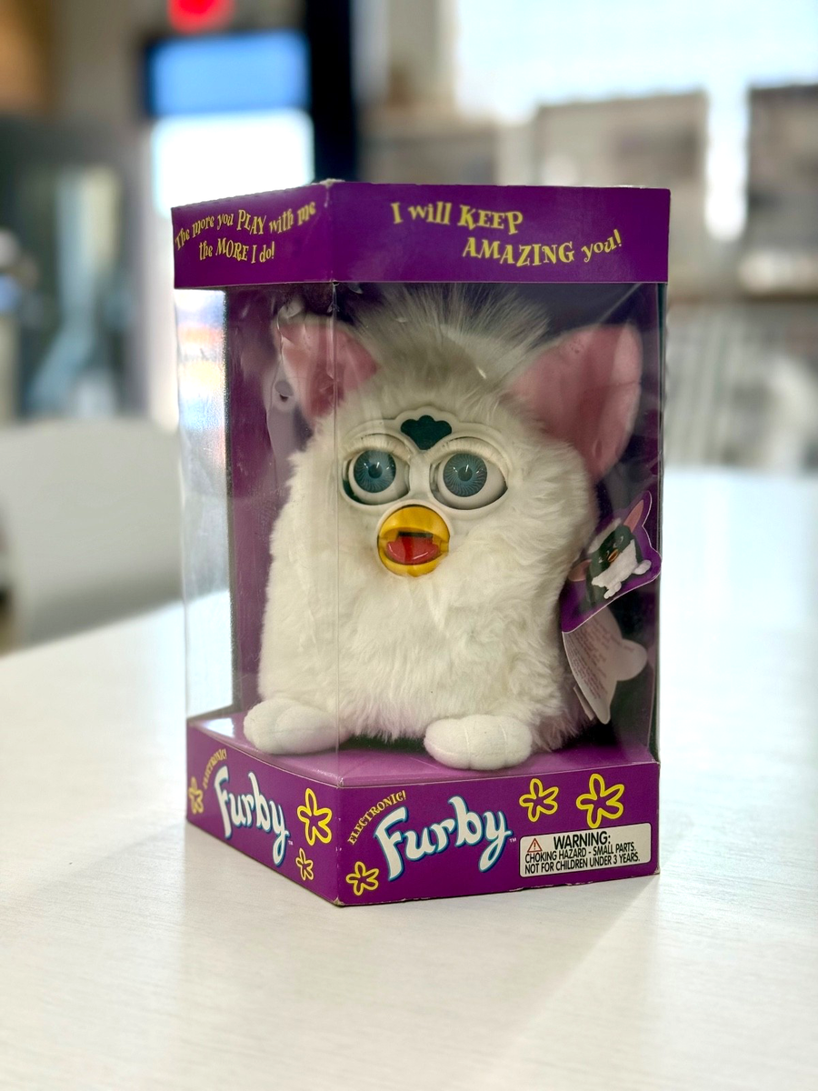 ファービー　レア Vintage Furby 1998 Pink White Gray Tiger for Parts 70-800 for sale