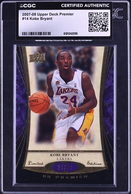 2007 Upper Deck Premier Kobe Bryant /99 #14 CGC AUTH