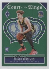 2023-24 Panini Phoenix Court of the Kings Green 1/5 Brandin Podziemski #17 2oz