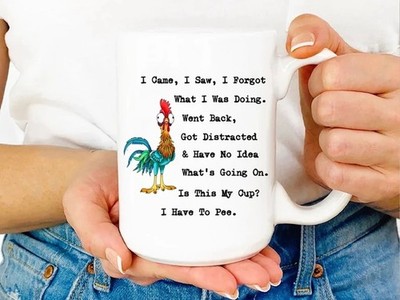Funny Grandma's Wandering Mind Mug I Came I Saw I Forgot 15oz Sarcastic Gift Mug