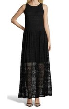 Ivy & Blu Maxi Dress Womens Small Black Lace see-through bottom Whismigoth Fairy