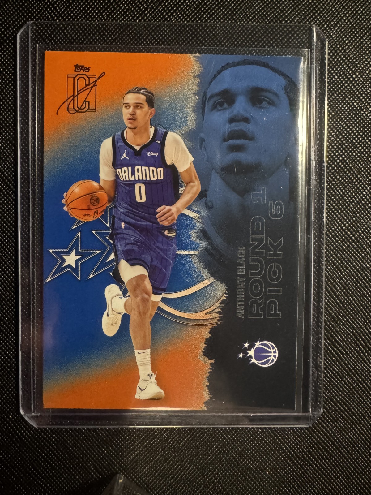 2025-26 Topps Signature Class #50 Anthony Black Blue & Orange