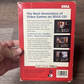 Vintage Original 1992 Red Box Sega CD NIGHT TRAP USA Version Disc 1 And 2 Manual