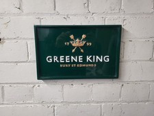 Greene King Pub Sign Wall Plaque Bury St Edmunds Brewery Bar Man Cave Decor