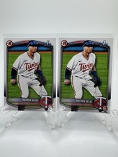 2025 Bowman Prospects Payton Eeles #BP-78 MN Twins Baseball Card Lot Of 2 Cards