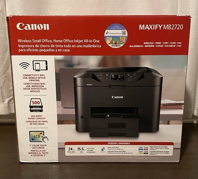 Canon MAXIFY MB2720 Wireless Inkjet All-In-One Printer Brand New Open Box Read