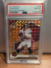 2021 Panini Mosaic - Tom Brady #186 Mosaic Reactive Orange Prizm