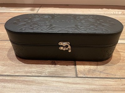 YOUNIQUE PRESENTERS KIT CASE MAKEUP BLACK EMBOSSED FAUX LEATHER COSMETIC BOX