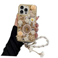 for iPhone 14 Pro Max Bling Diamond Case with For iPhone 14 Pro Max Champagne