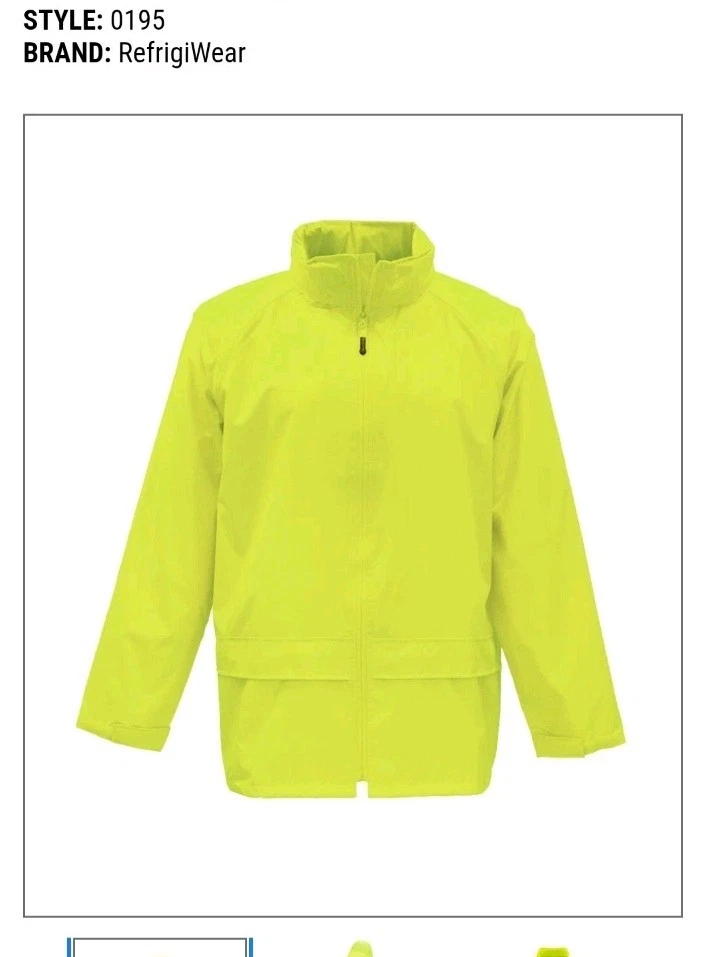 Refrigiwear 0195R MID-WEIGHT RAINWEAR SET LIME REGULAR 4XL - product detail image 2