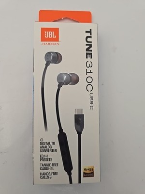 JBL Tune 310C USB Wired In-Ear Hi-Res Headphones with Mic Remote Type-C Earbuds