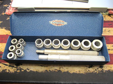 Vintage Craftsman Squared C Bushing Driver Set - Nice - Worig Metal Case - Usa