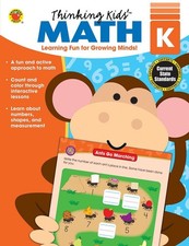 Thinking Kids  Math , Grade K, NEW 