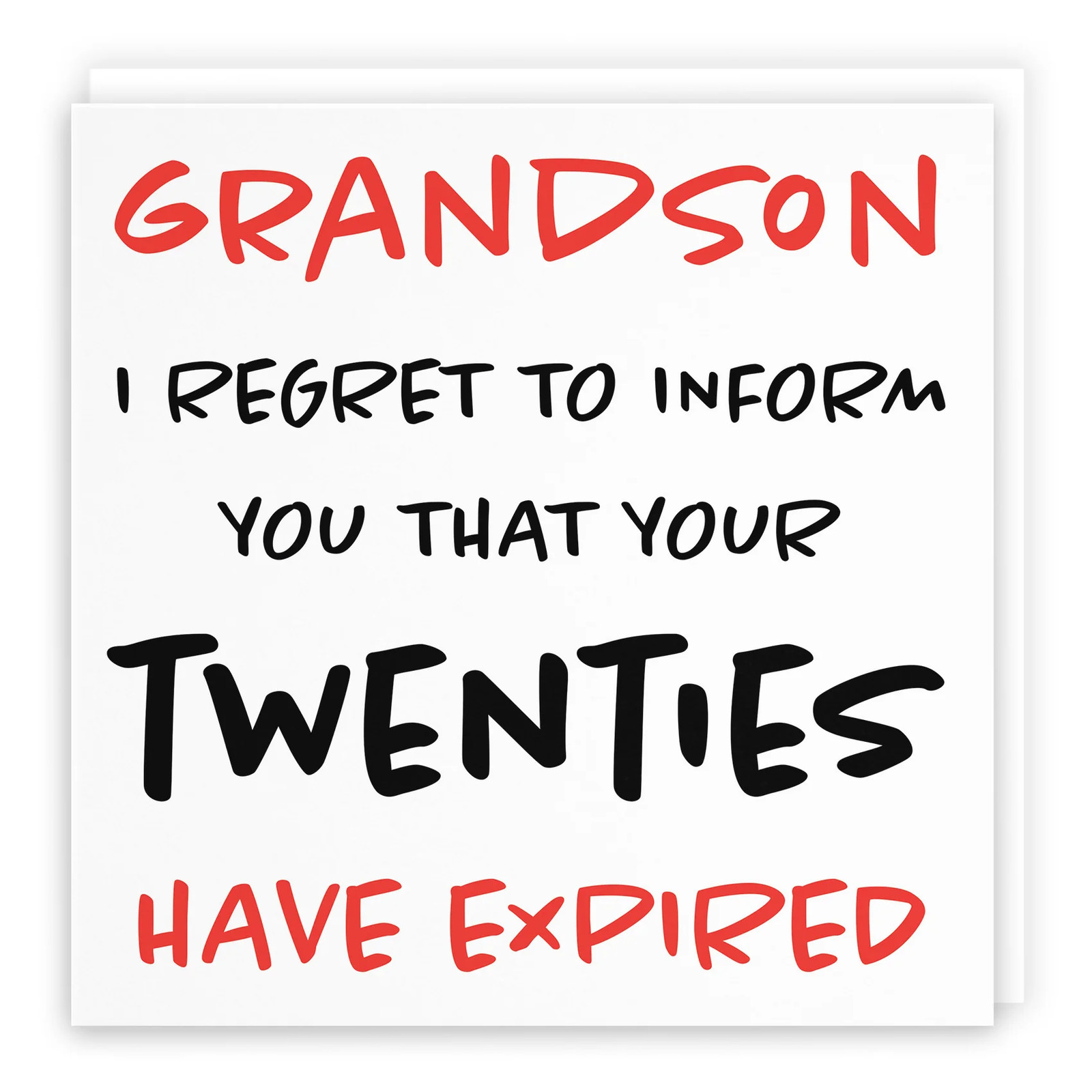 30th Grandson Birthday Card Retro