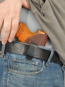 Barsony PO2BR Brown Leather Pocket Holster – Fits Ruger, Rossi, Kimber Snub Nose .38/.357