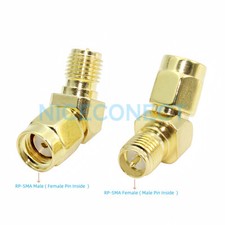 5x RP-SMA Male to RP SMA Female RF Connector Adapter 45 Degree 135 Angle for FPV