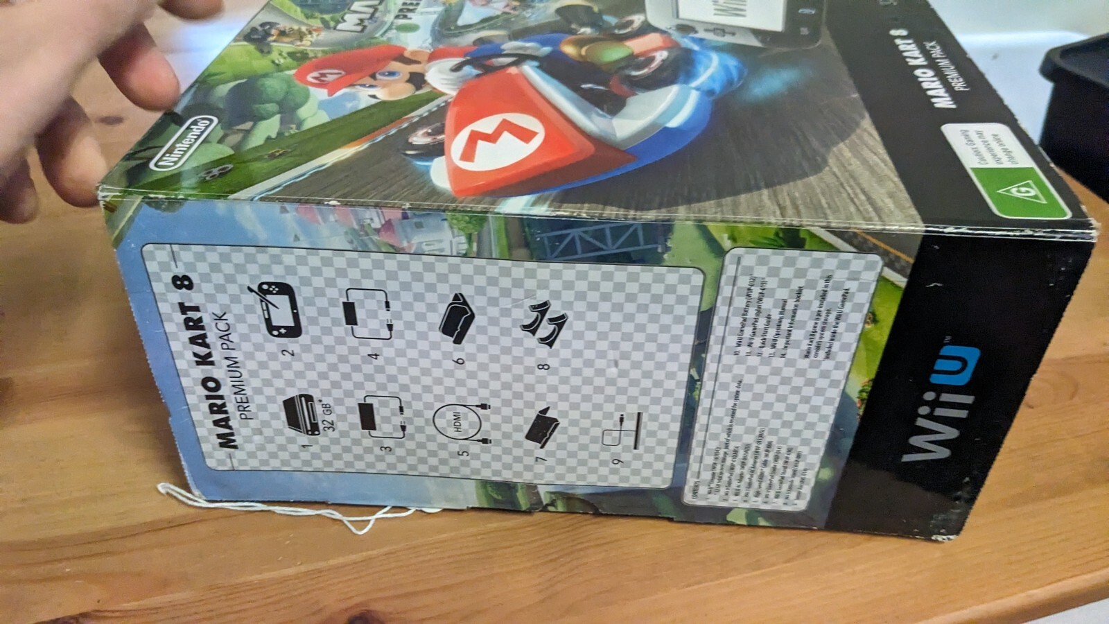 Nintendo Wii U Mario Kart 8 Premium Pack Console + Leads Boxed m eBay