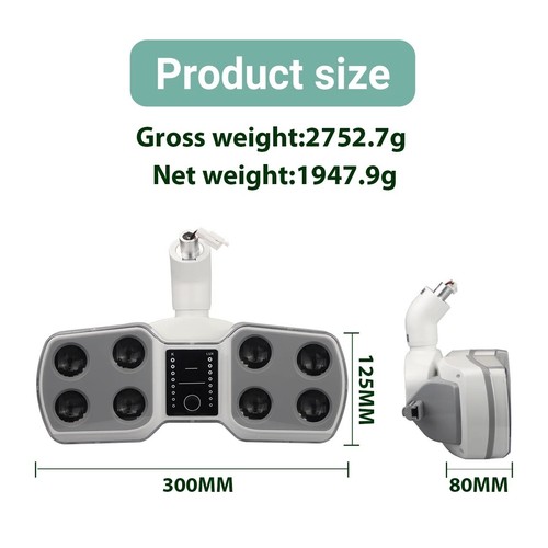 Dental LED Surgical Light Sensor Switch Light Chair Dual Color Adjustable 26mm - Afbeelding 3 van 6