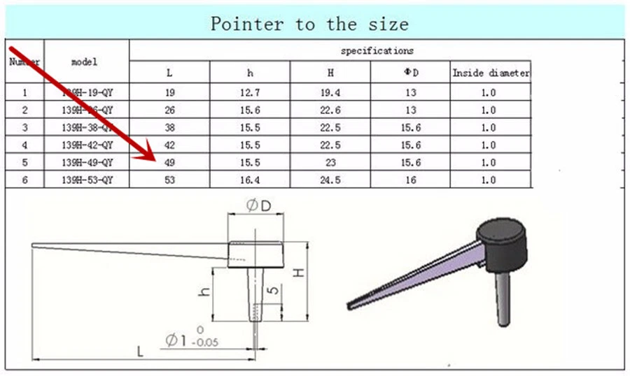 5PCS Red Black Speedometer Gauge Cluster Needles Pointers For Motorcycle Gauges Foto 4 de 4