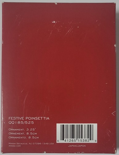 "Adorno Mikasa Festive Poinsettia 3,25""" - Imagen 4 de 4