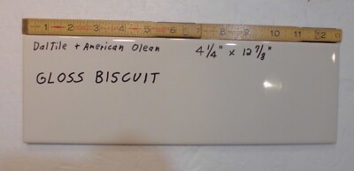 1 pc. Gloss Biscuit by Daltile #K175: 4-1/4 X 12-7/8''  Ceramic Tile, New Stock