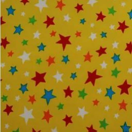Polycotton Stoff - mehrere Sterne - Kinder, Jungen/Mädchen 44"/112cm Meterware - Bild 6 von 7