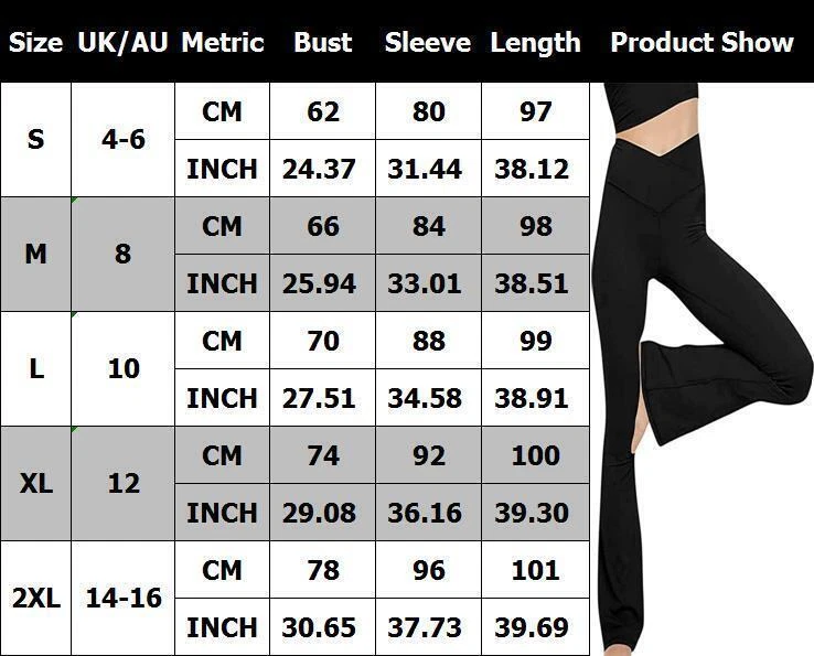 Ladies Yoga Pants Bootcut Sports Gym Run Leggings Flared Trousers Wide Legs Hot - Image 3 of 4