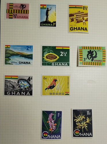 GHANA 1959 NATIONAL SYMBOLS Definitive Selection MINT SCHINGED