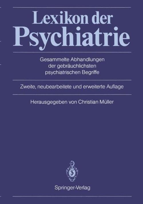 Thumbnail - C. Müller | Lexikon Der Psychiatrie | Taschenbuch | Deutsch (2012) |