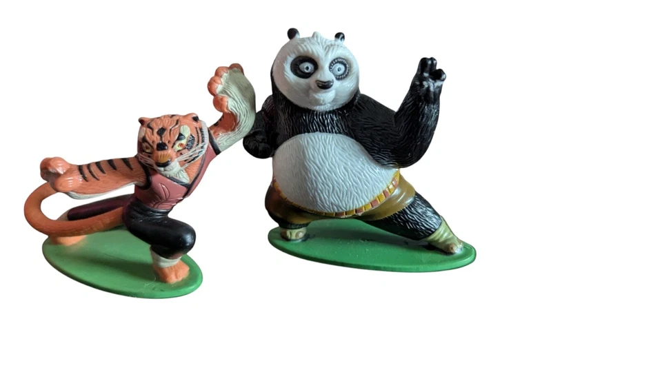 Juego de figuras Kung Fu Panda Master Po Cake Topper Decopac 2008 Foto 3 de 4