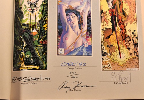 4x Signed Michael Moorcock's Elric of Melnibone: The Weird of the White Wolf HC - Picture 3 of 4