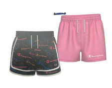 NEW Champion Girl's 2 Pack 2 1/2" Inseam Woven Shorts Size 10/12