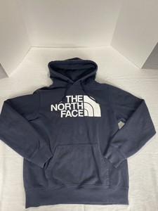 north face moletom com capuz mens navy blue