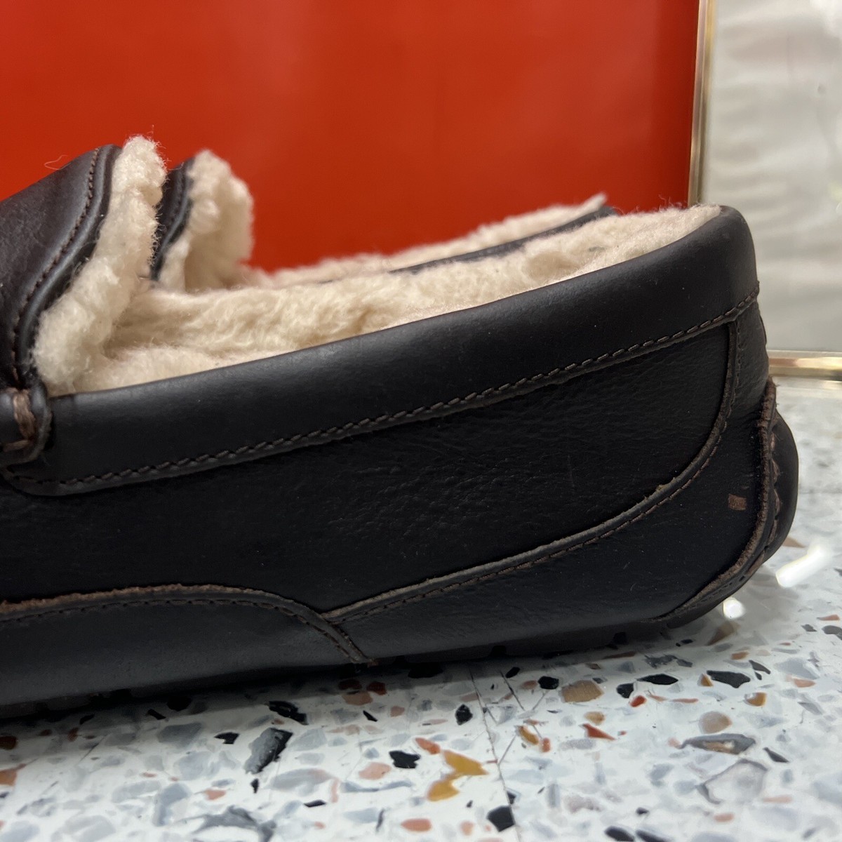 UGG Ascot Sheepskin Slip On Loafer Slipper 13 UGG Men main image 2