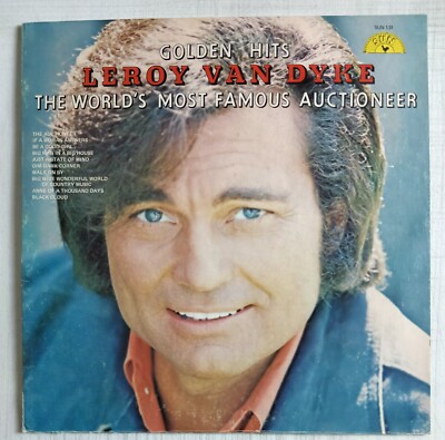 Leroy Van Dyke Golden Hits The World's Most Famous Auctioneer LP 1974 Sun Signed