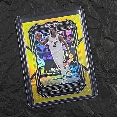 2023 PANINI-PRIZM DRAFT PICKS NBA-GOLD PRIZM 09/10-ADAM FLAGLER-ROOKIE CARD