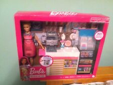 Barbie You Can Be Anything Coffee Shop Playset GMW03 21 Pcs Age 3