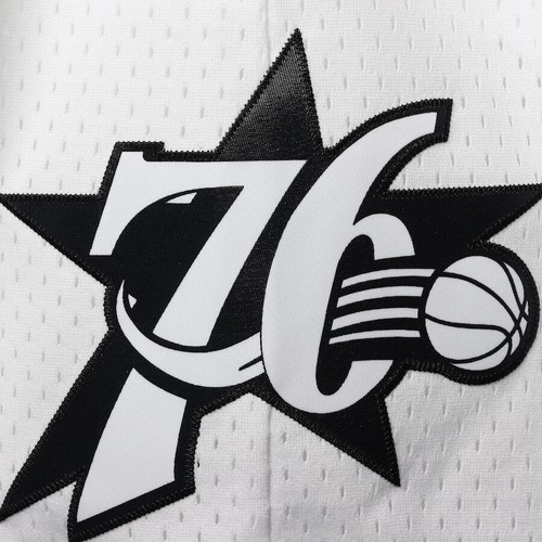 Philadelphia 76ers Mitchell & Ness Hardwood Classic Swingman Shorts-White/Black  - Bild 4 von 4
