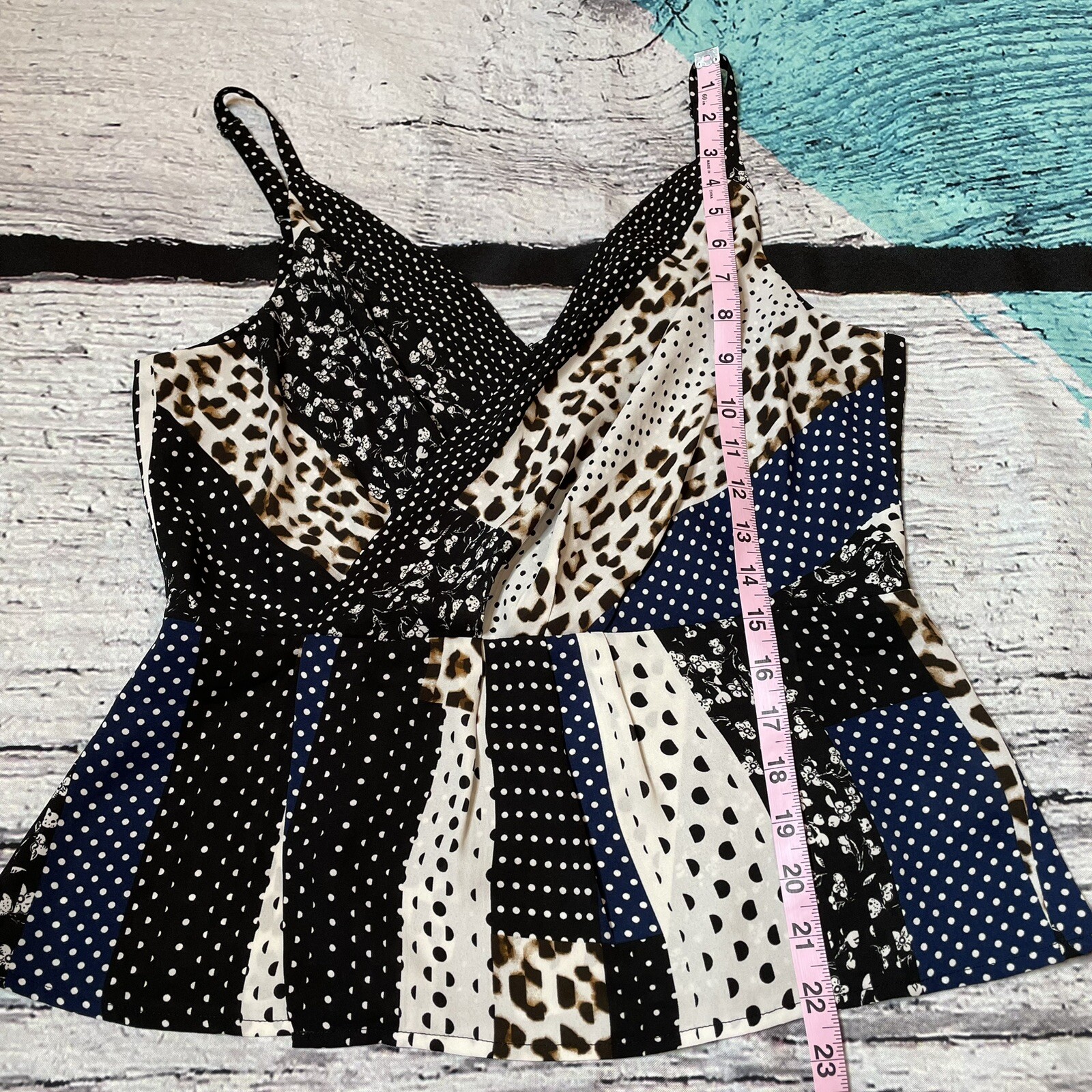 CAbi Crossover Cami Tank Multi Pattern Size 4 Sty… - image 7