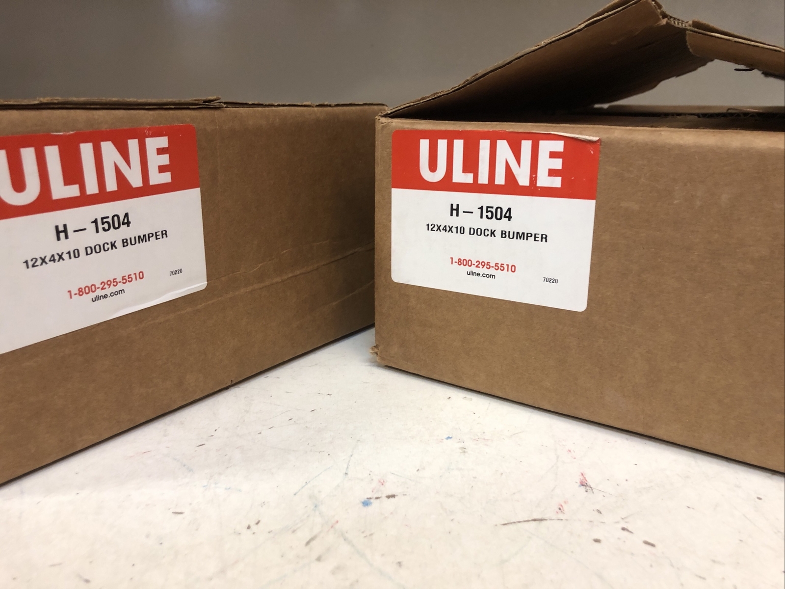 Lot Of 2 New Uline Dock Bumper Black Laminated Rubber 12x4x10 H1504 eBay