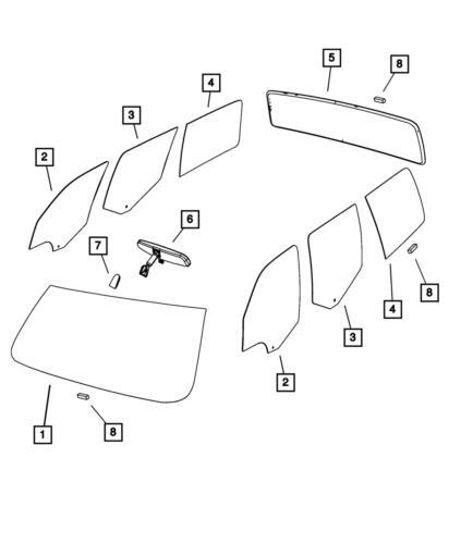 Luz trasera del portón trasero para Dodge Nitro 2007-2011 (N/P 55360927AA)