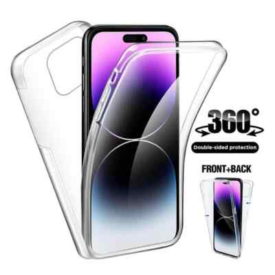 Für alle iPhone 15 Modelle 360º PC & TPU Full Case mit Displayschutzhülle