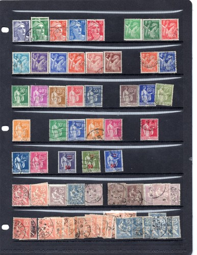 FRANCE 1852-1950s LARGE COLLECTION OF 1400+ STAMPS WITH MANY CLASSICS - Picture 9 of 22